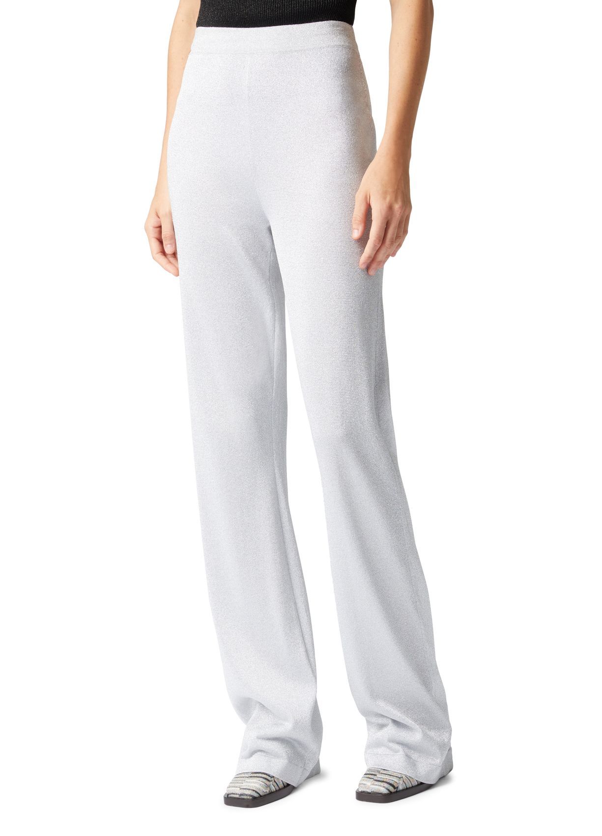 Missoni Elastic Waist Casual Pants In White