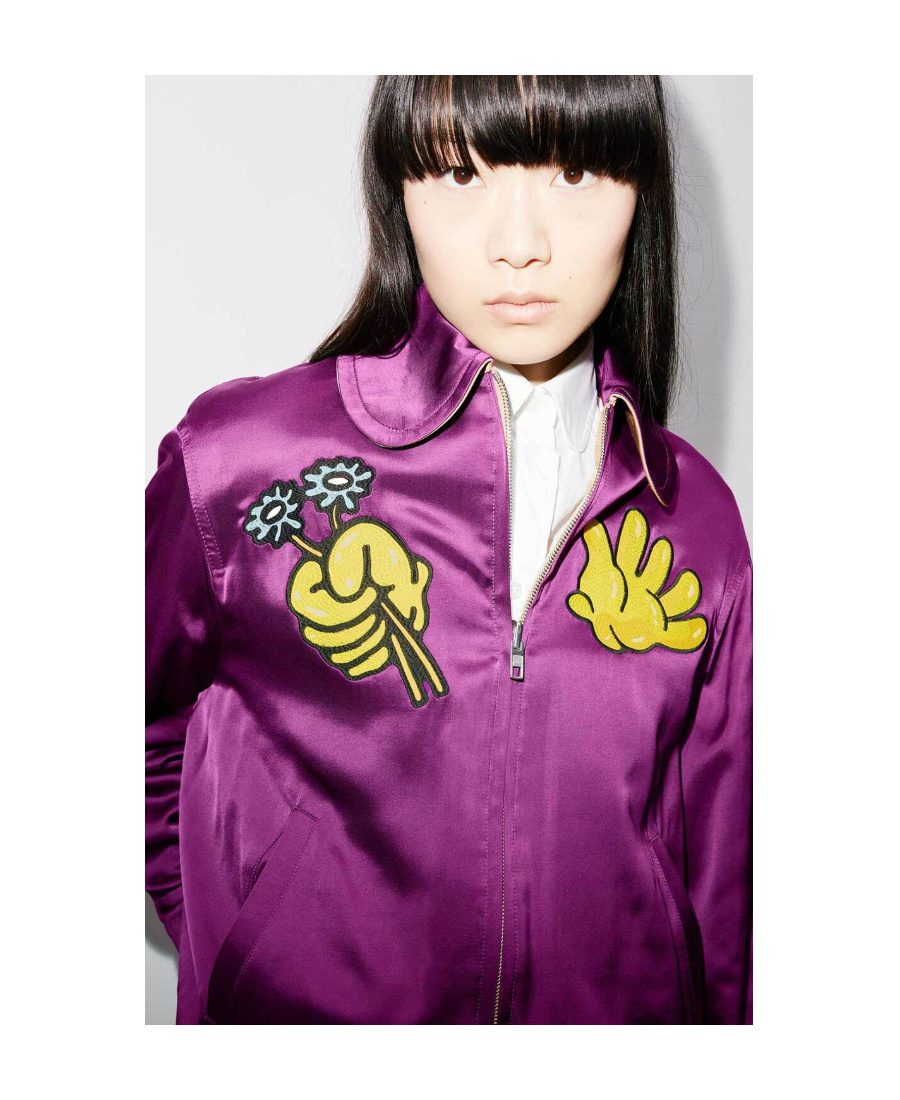 Kenzo Synthetic Fibers Jacket In Purple