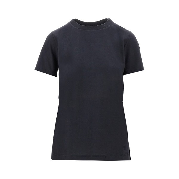 Emporio Armani T-shirt With Logo Embroidery In Black