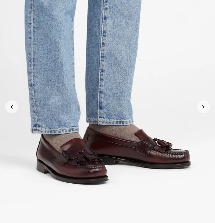 G.h. Bass & Co. Weejuns Layton Kiltie Loafers In Black