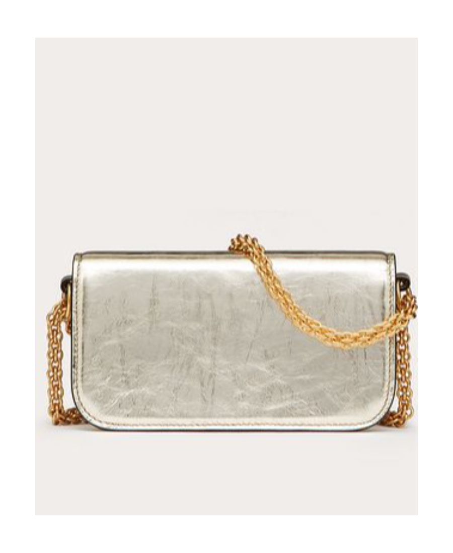 Valentino Small Leather Locò Shoulder Bag In Nude