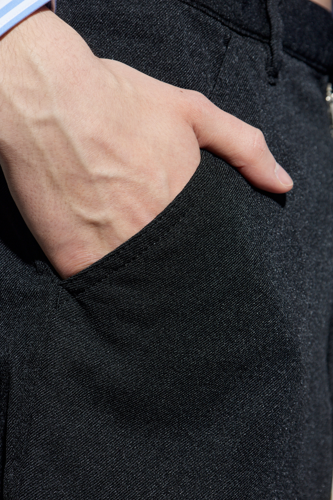 Comme Des Garçons Black Crumpled Bermuda Shorts In Black