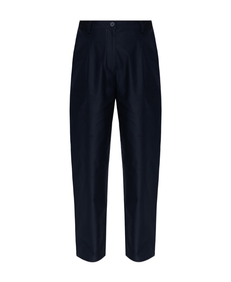 MAISON KITSUNÉ COTTON PLEATED TROUSERS