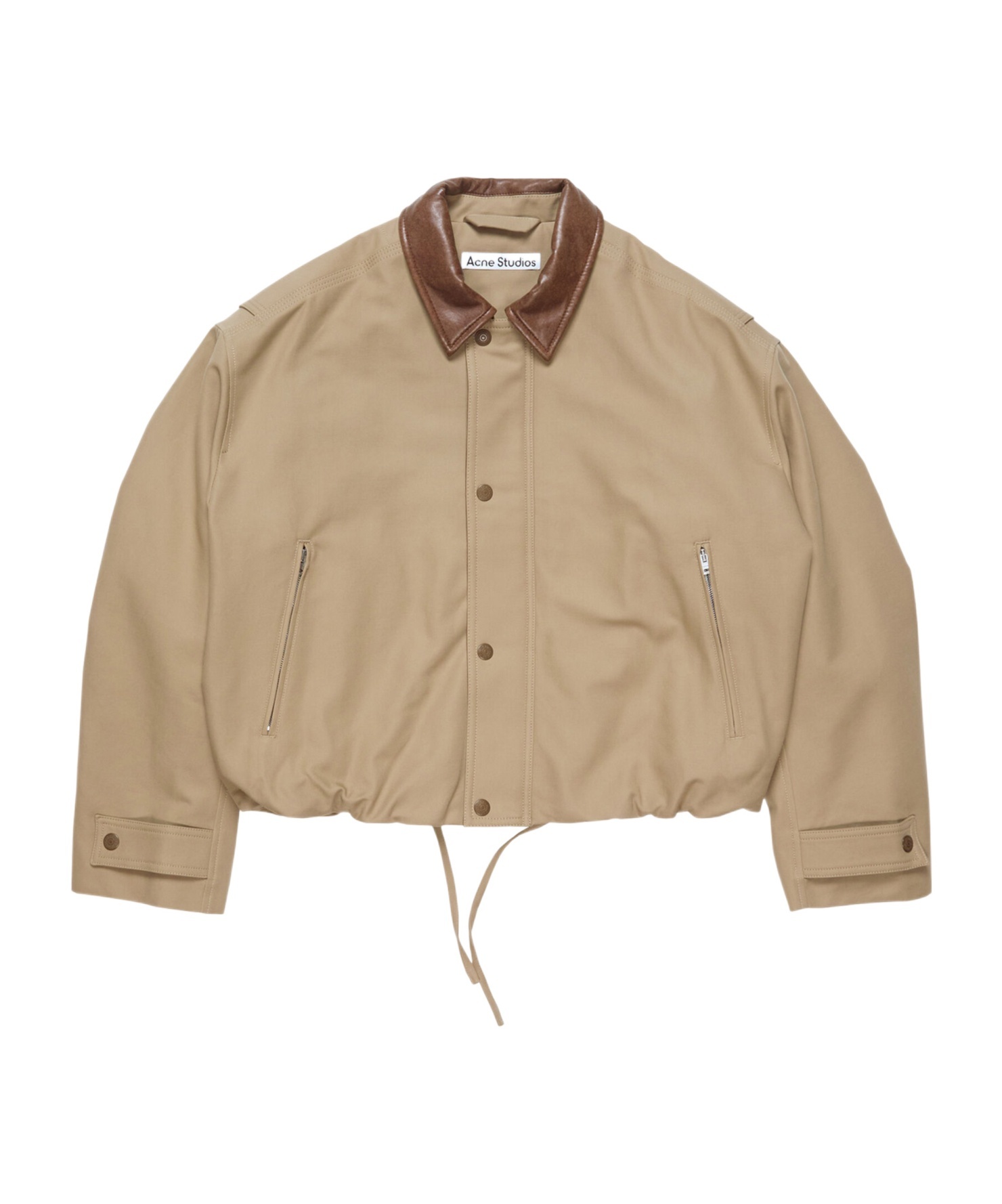 Acne Studios Twill Casual Jacket In Brown