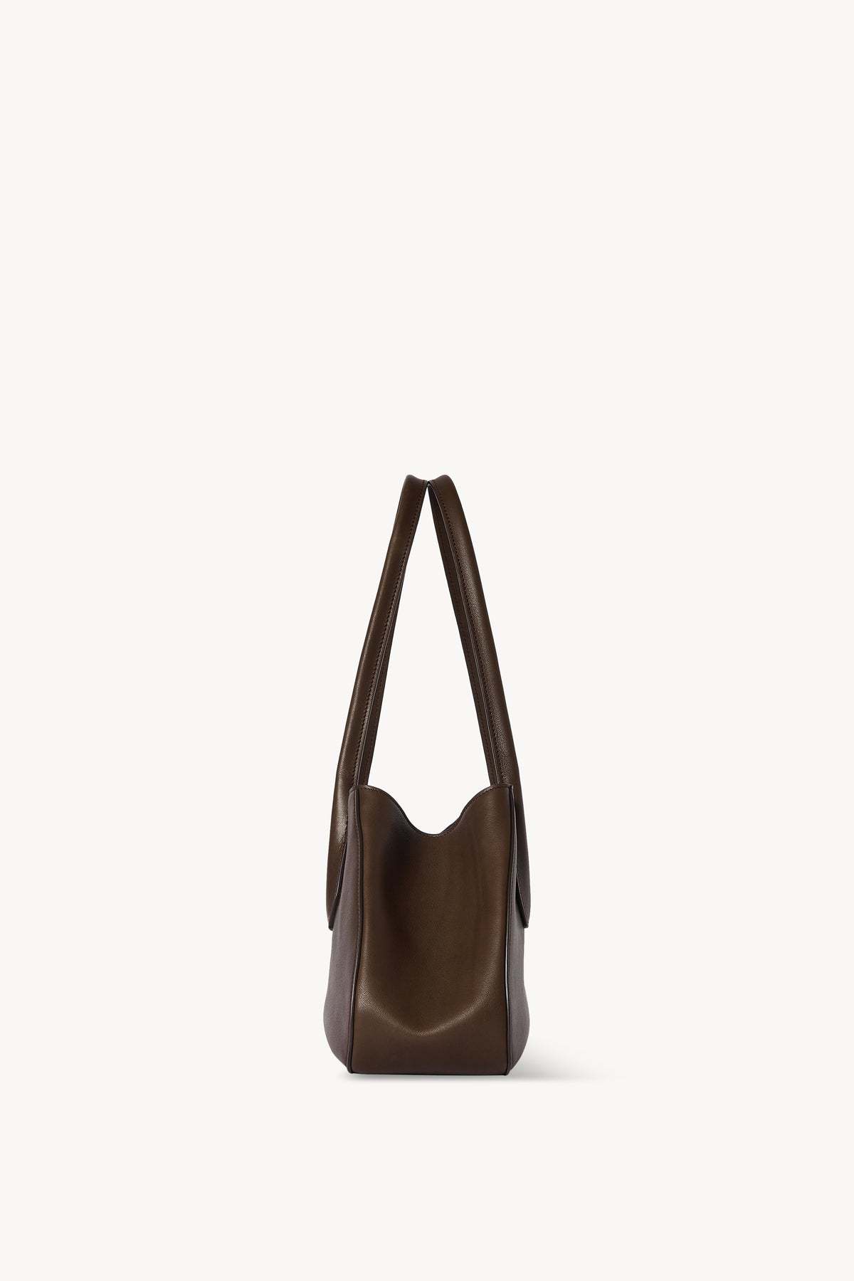 The Row Alger Shoulder Bag In Leather In Brown