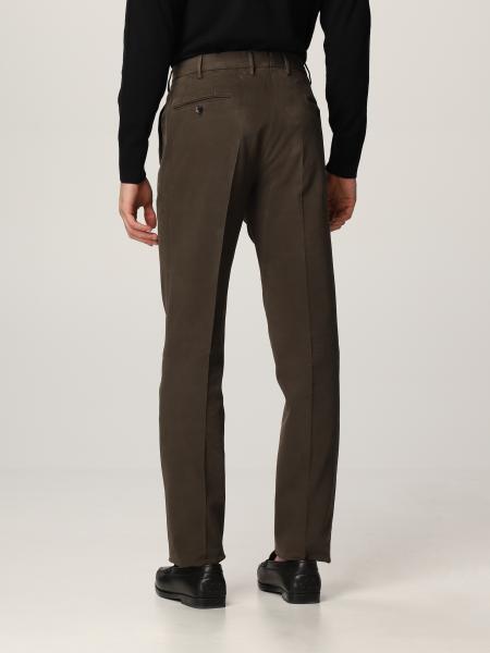 Pt01 Gabardine Skinny Pants Clothing In Brown