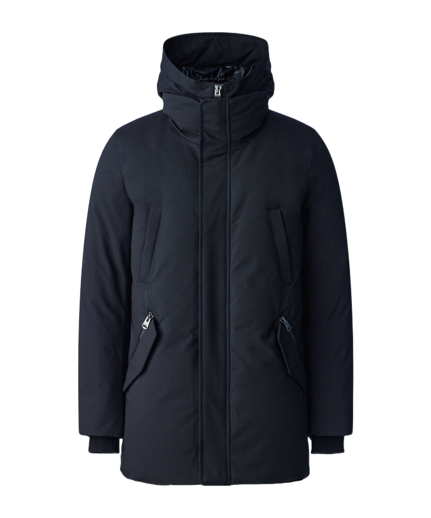 Mackage Hooded Down Jacket With Bib In Black