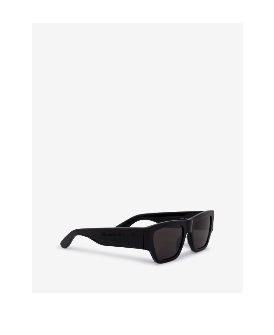 Alexander Mcqueen Square-frame Sunglasses In Black
