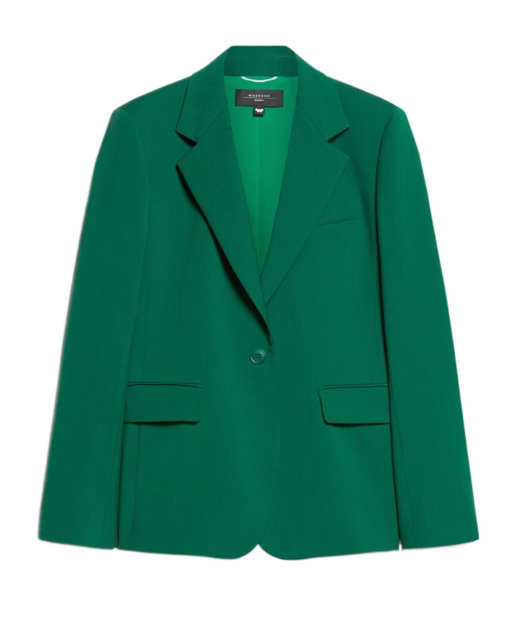 Weekend Max Mara Lamine Blazer In Green