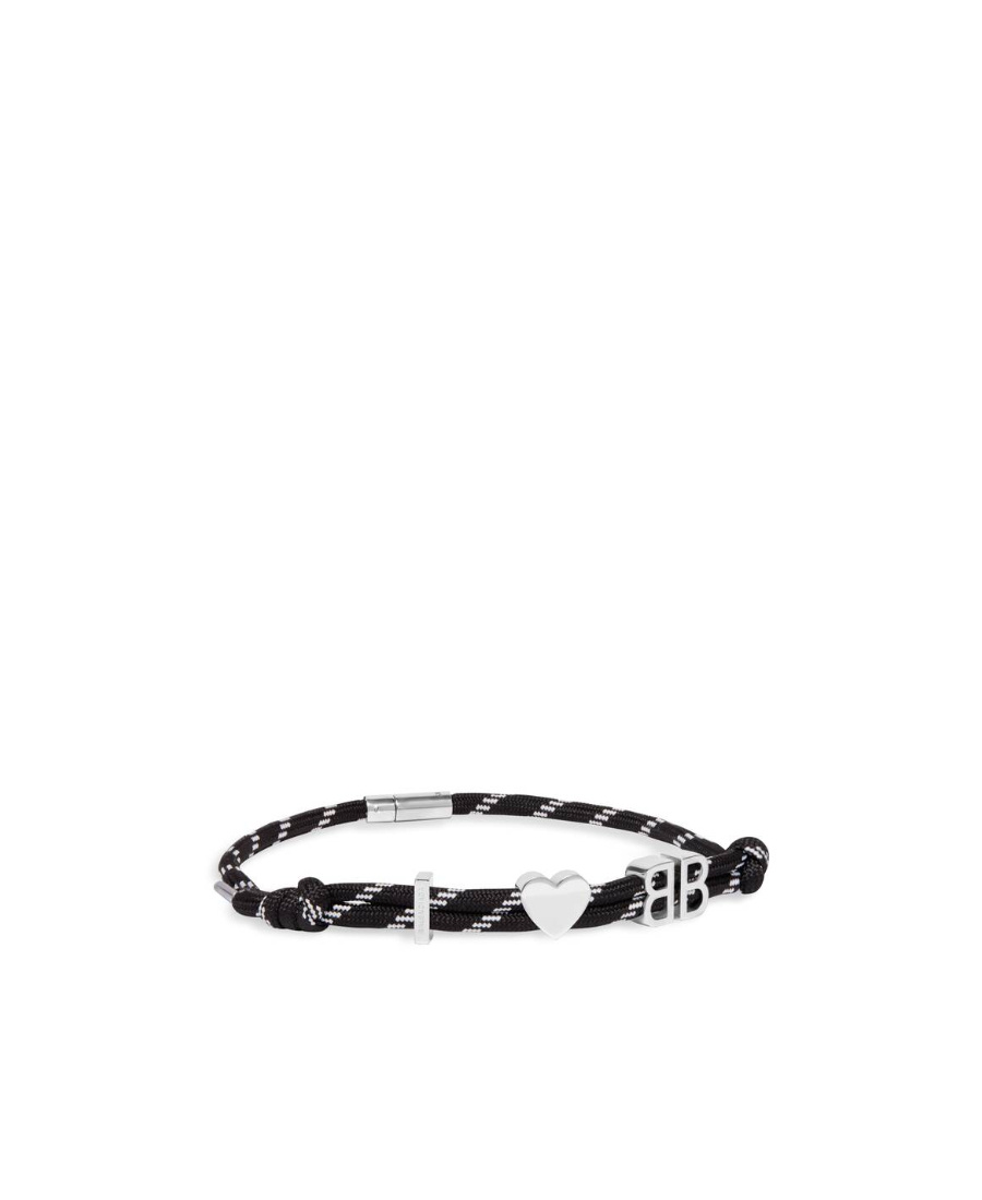 Balenciaga I Love Bb Choker Necklace In Black