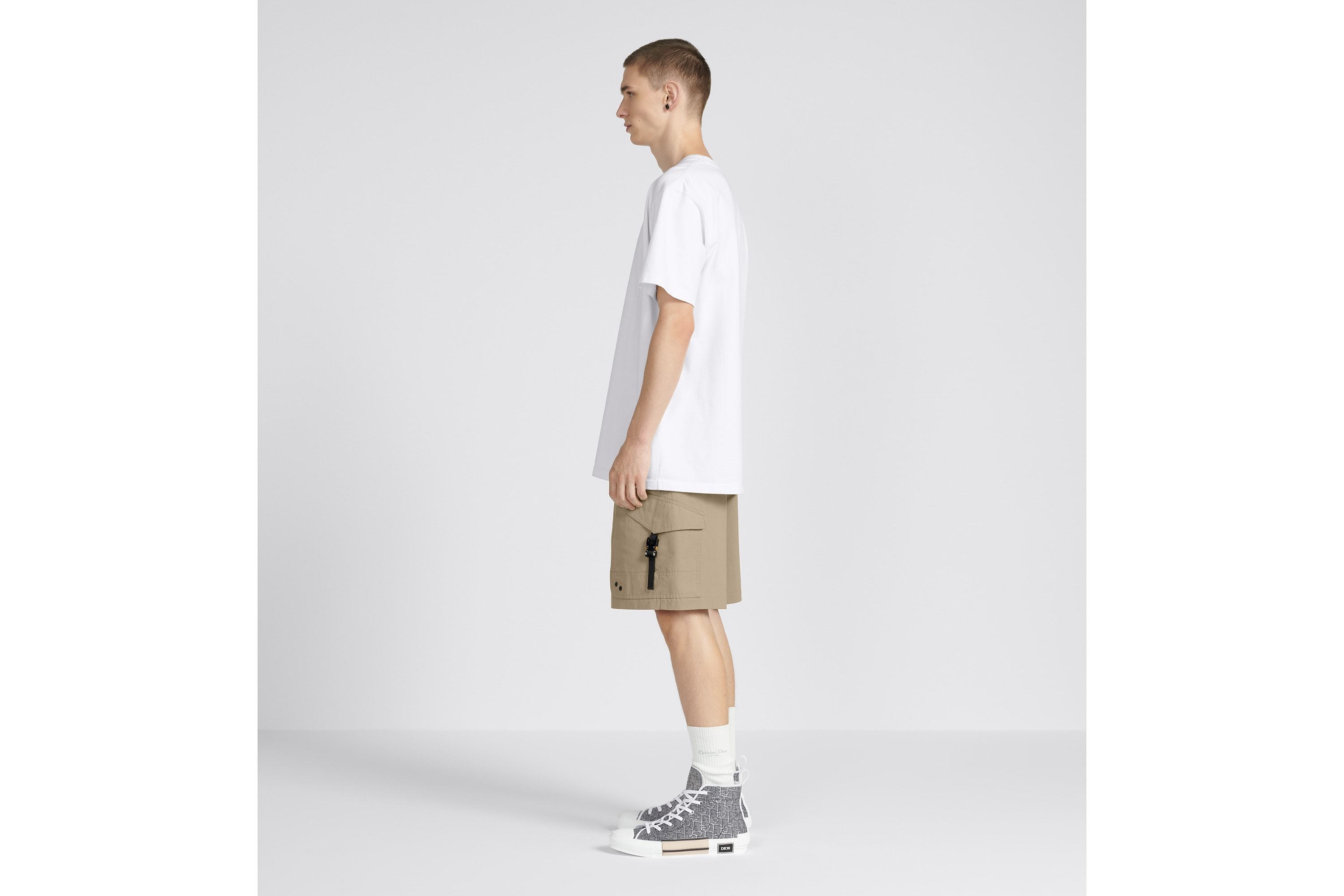 Dior Logo Shorts In Nude