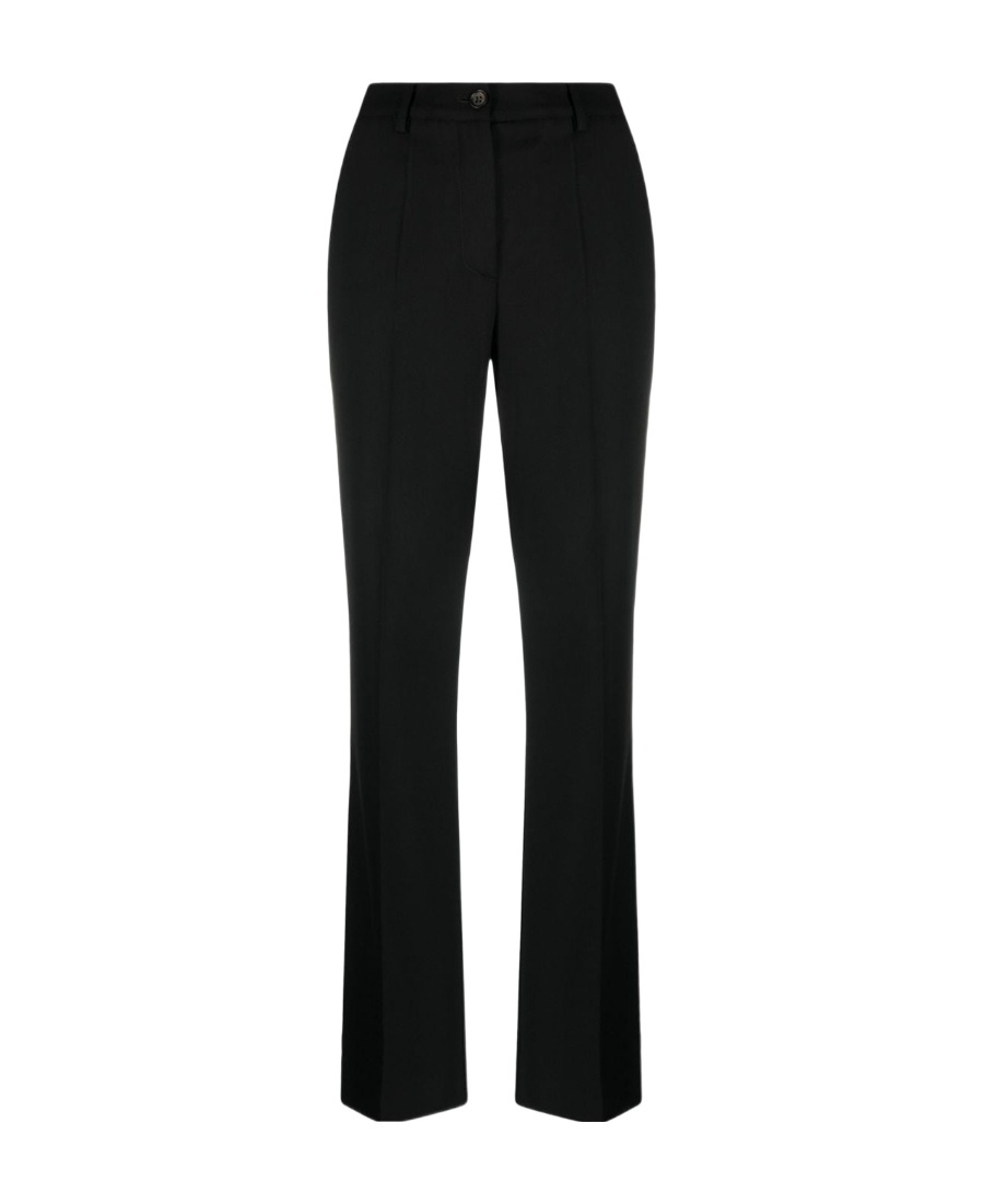P.a.r.o.s.h Black Cropped Elasticated Pants In Black