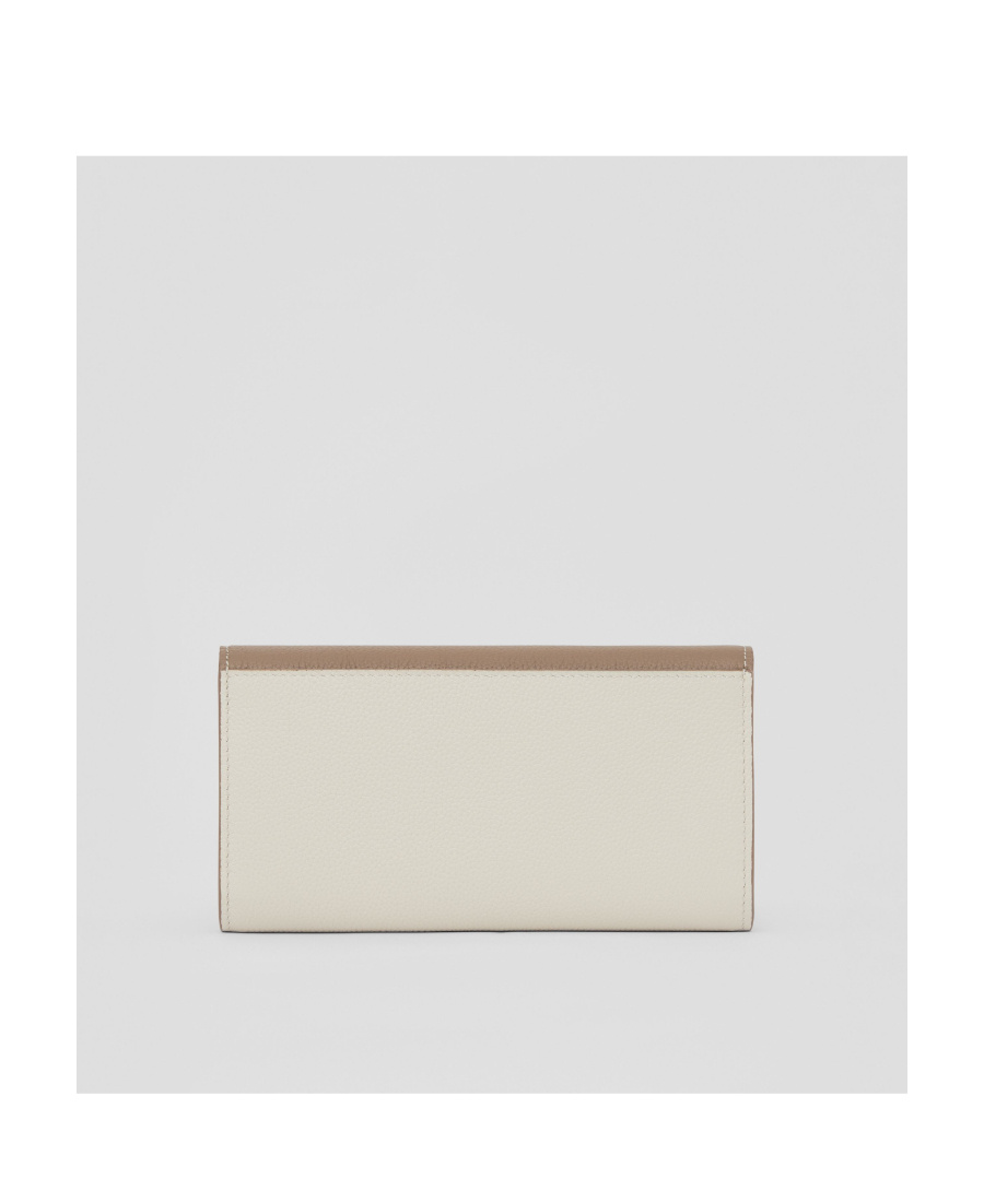 Burberry Monogram Two-tone Continental Wallet In Brown