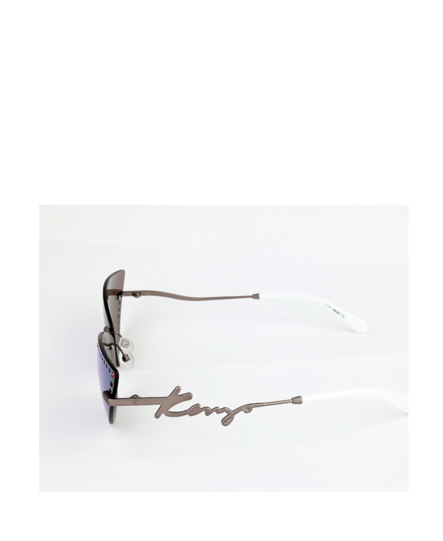 Kenzo Triangular Sunglasses In Purple