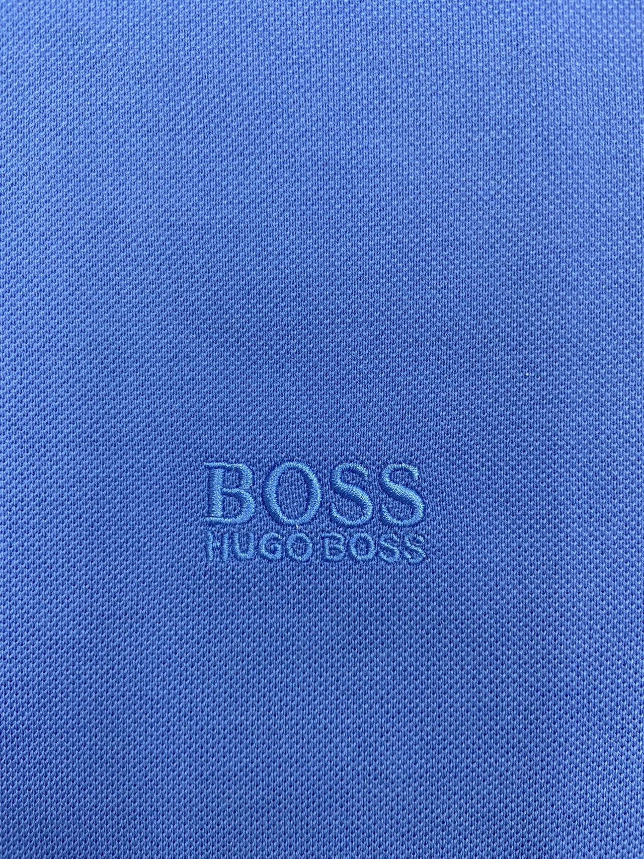 Hugo Boss Short-sleeved Polo Shirt In Blue