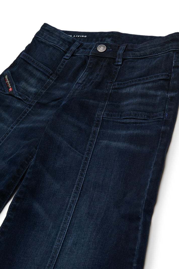 Diesel Jeans Flare Blu-nero Sfumato In Blue