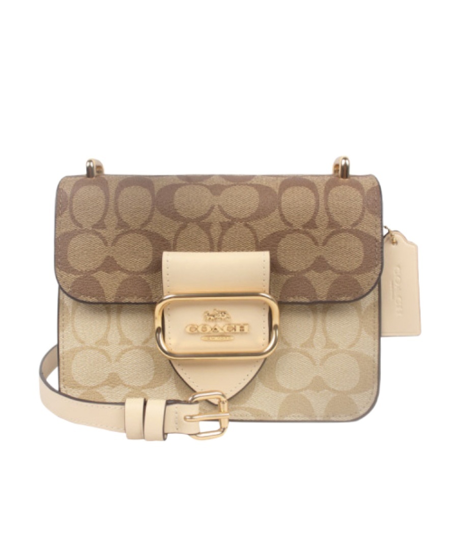 Coach Morgan Square Printed Shoulder Bag In Nude