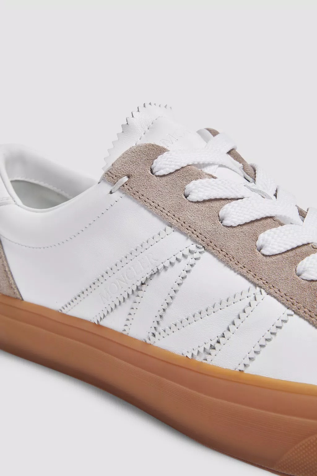 Moncler Monaco 2 Lace-up Sneakers In White