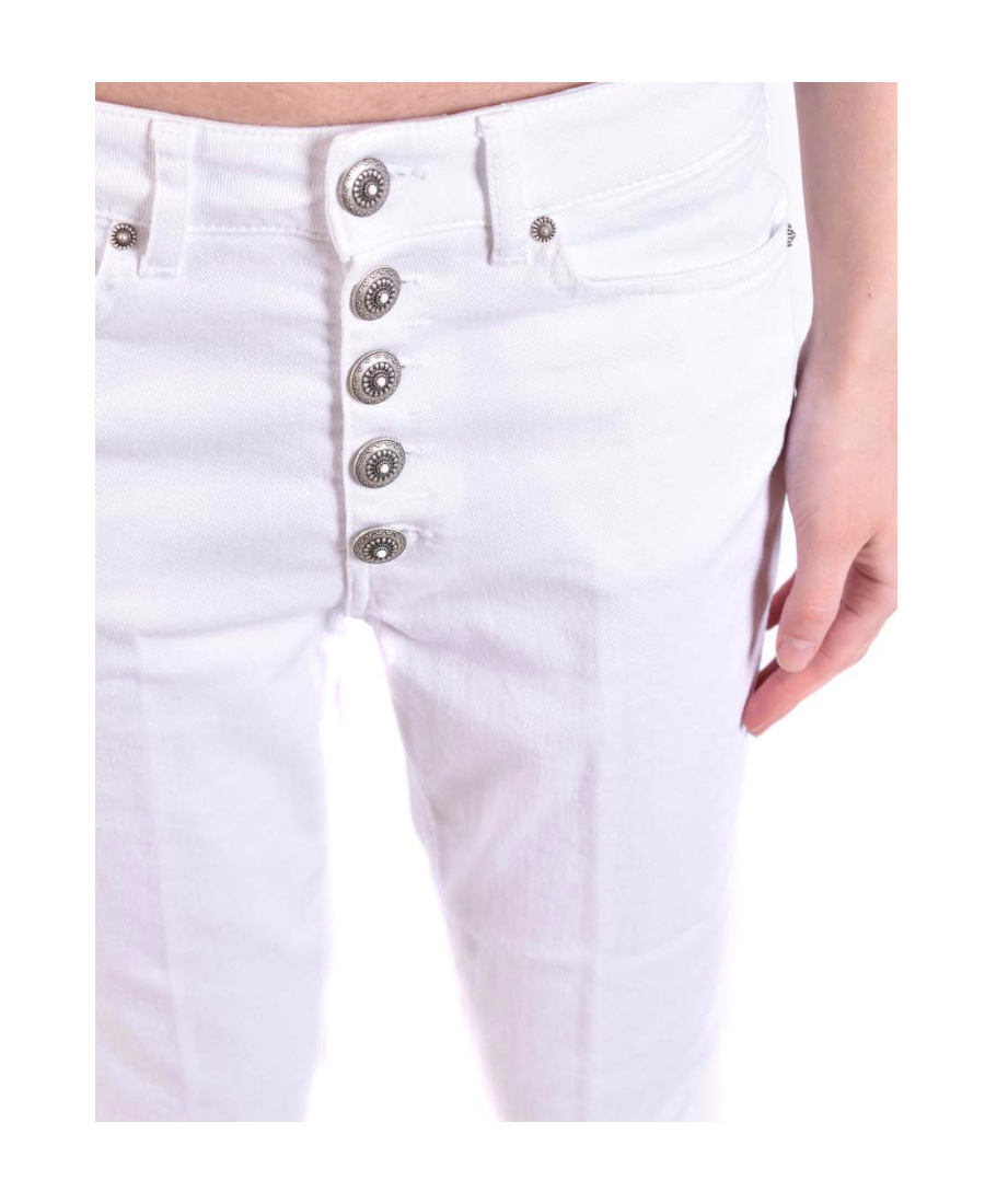 Dondup Logo Jeans In White