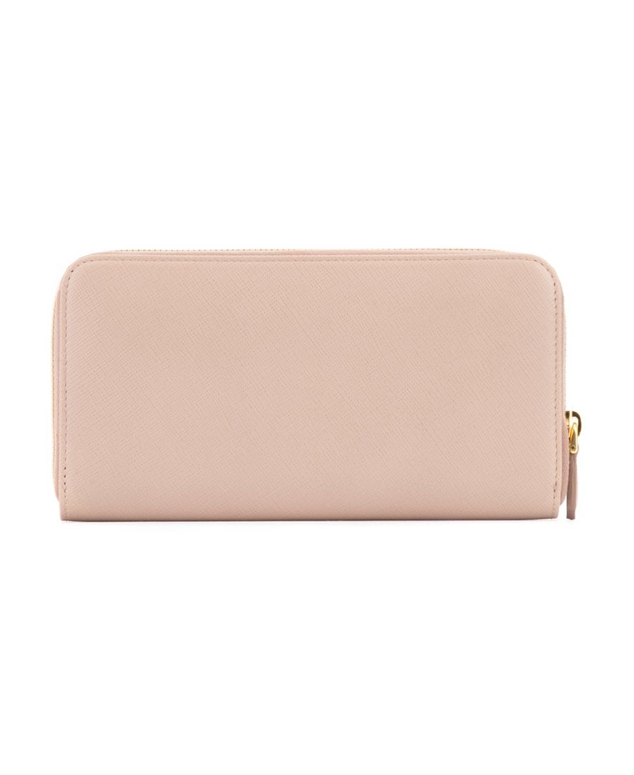 Prada Large Saffiano Leather Wallet In Pink