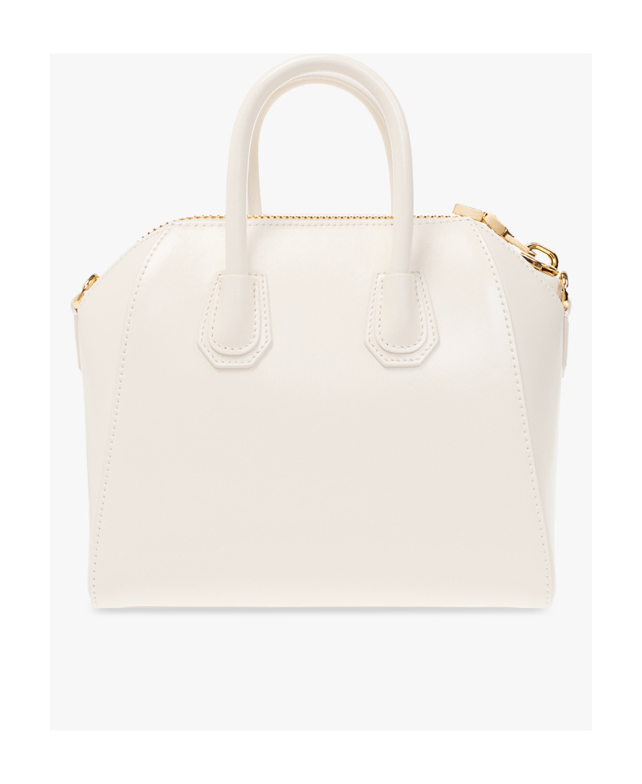 Givenchy Mini Antigona Bag In Box Leather In White