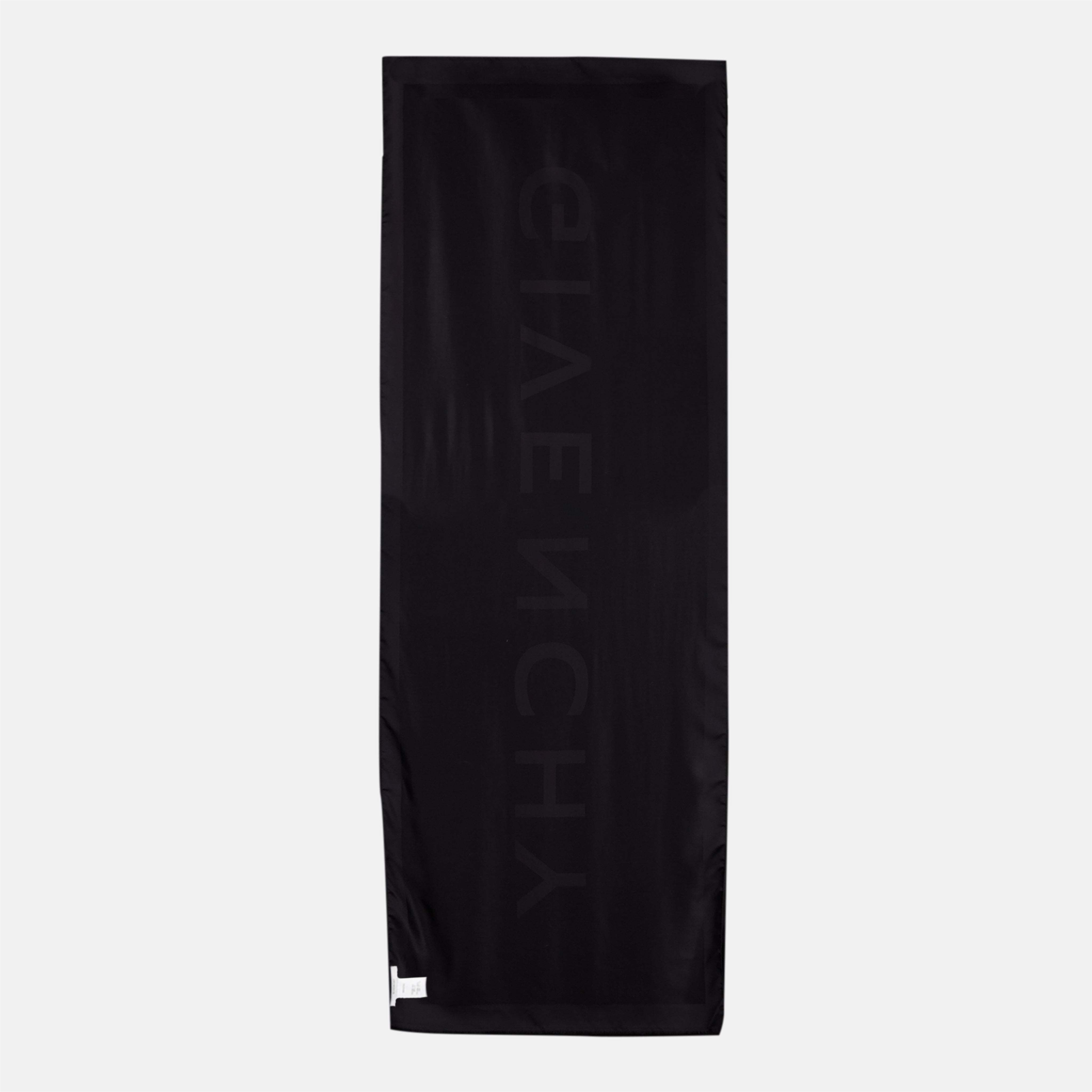 Givenchy Logo-printed Scarf In Black