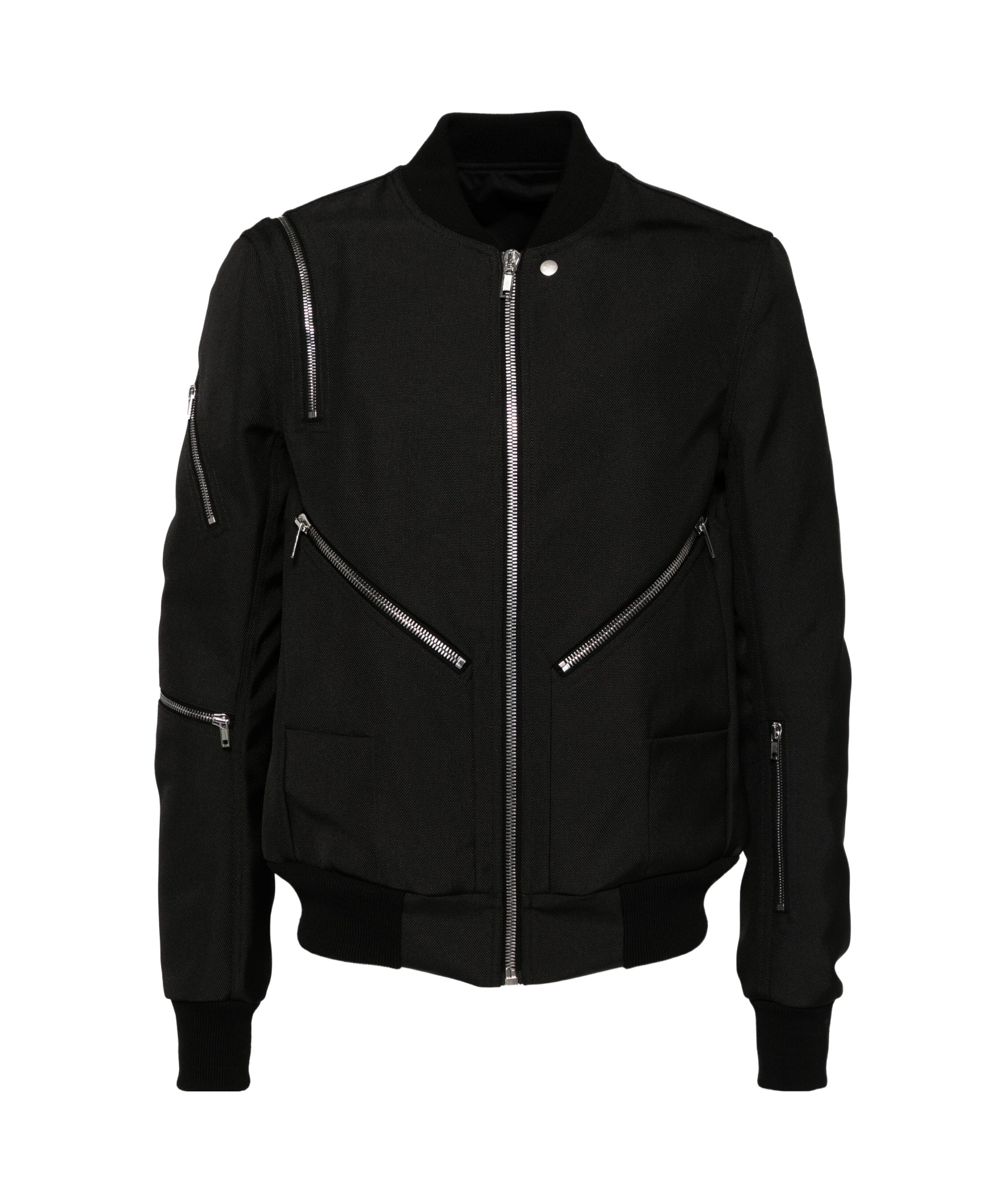 Rick Owens Zip-detalining Bomber Jacket In Black