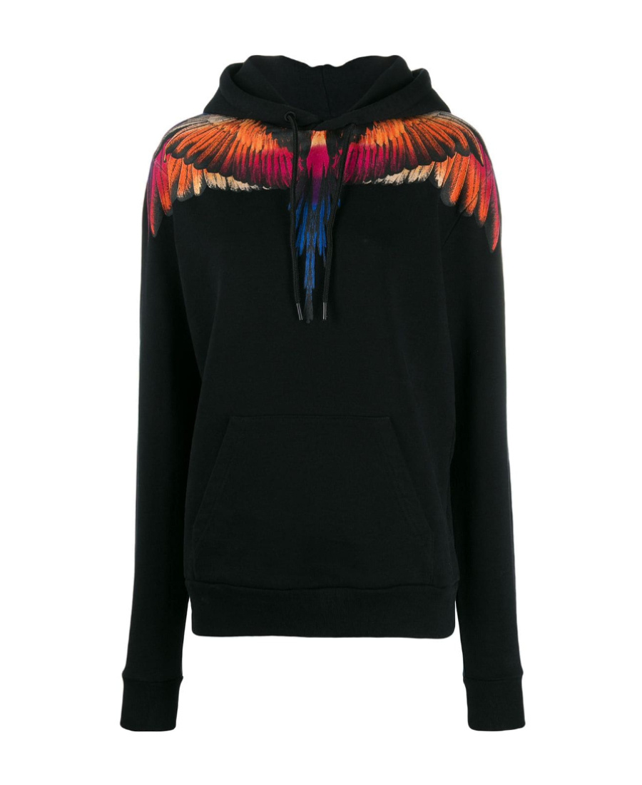 Marcelo Burlon County Of Milan Wing Printed Sweater In Black