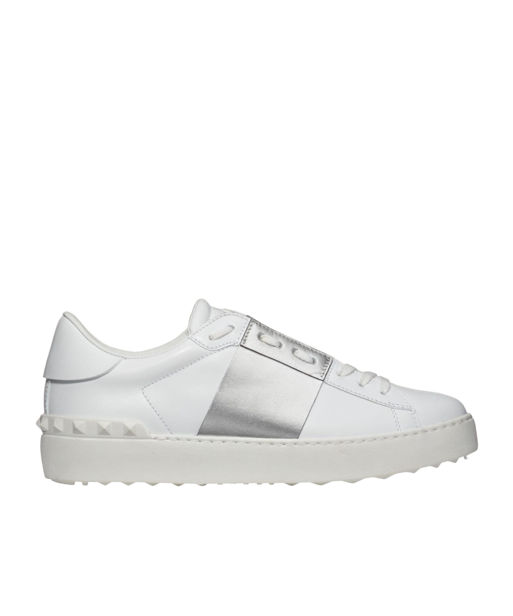 VALENTINO GARAVANI OPEN SNEAKER WITH METALLIC STRIPE