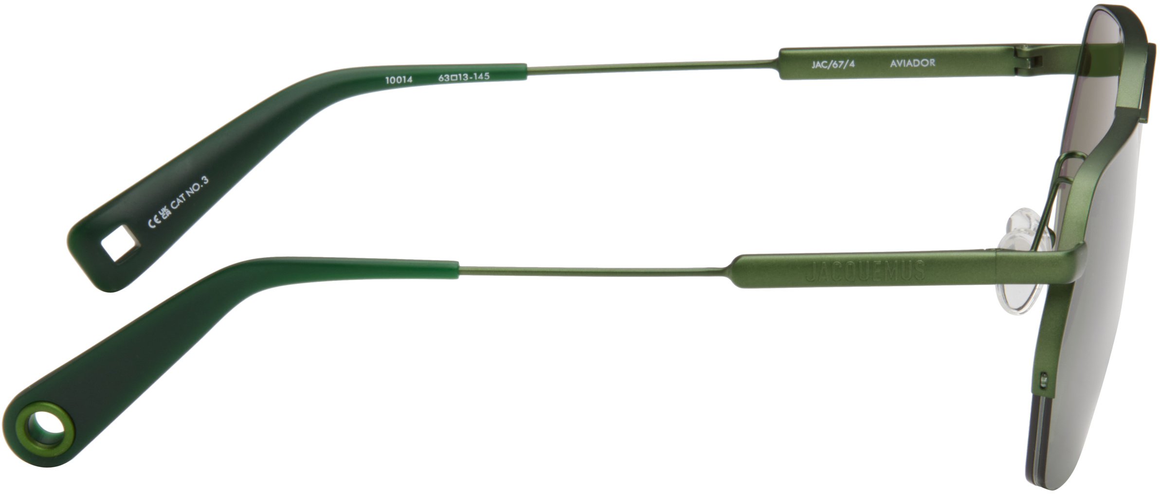 Jacquemus Logo Sunglasses In Green