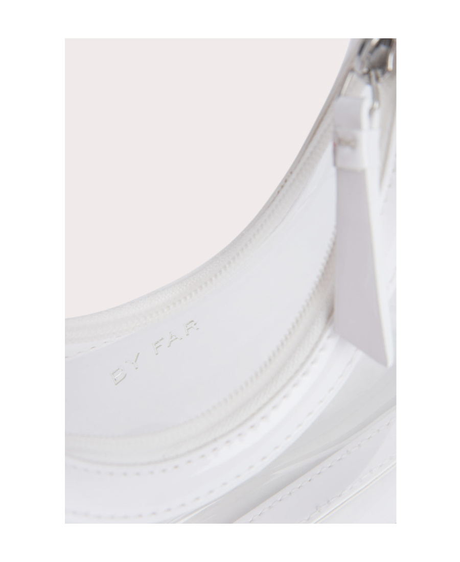 By Far Logo Shoulder Bag In White