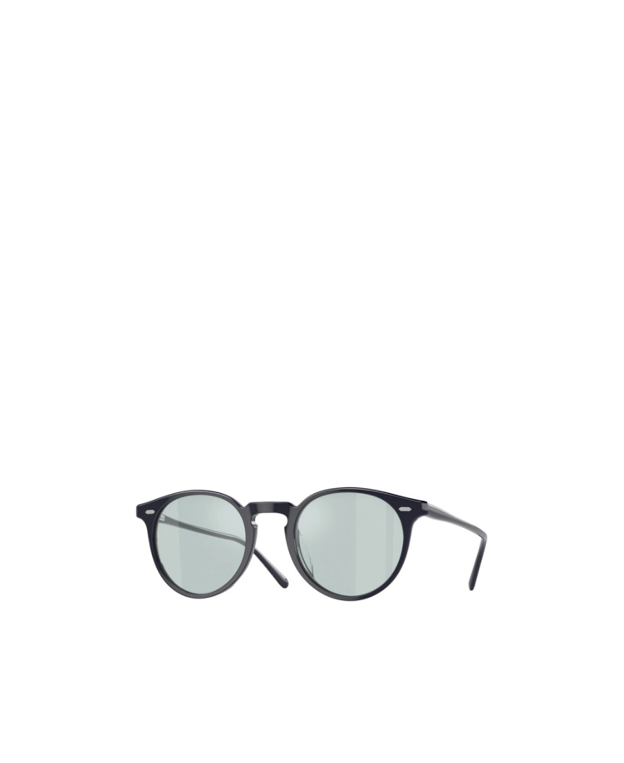 Oliver Peoples Geometric Frame Round Sunglasses In Green