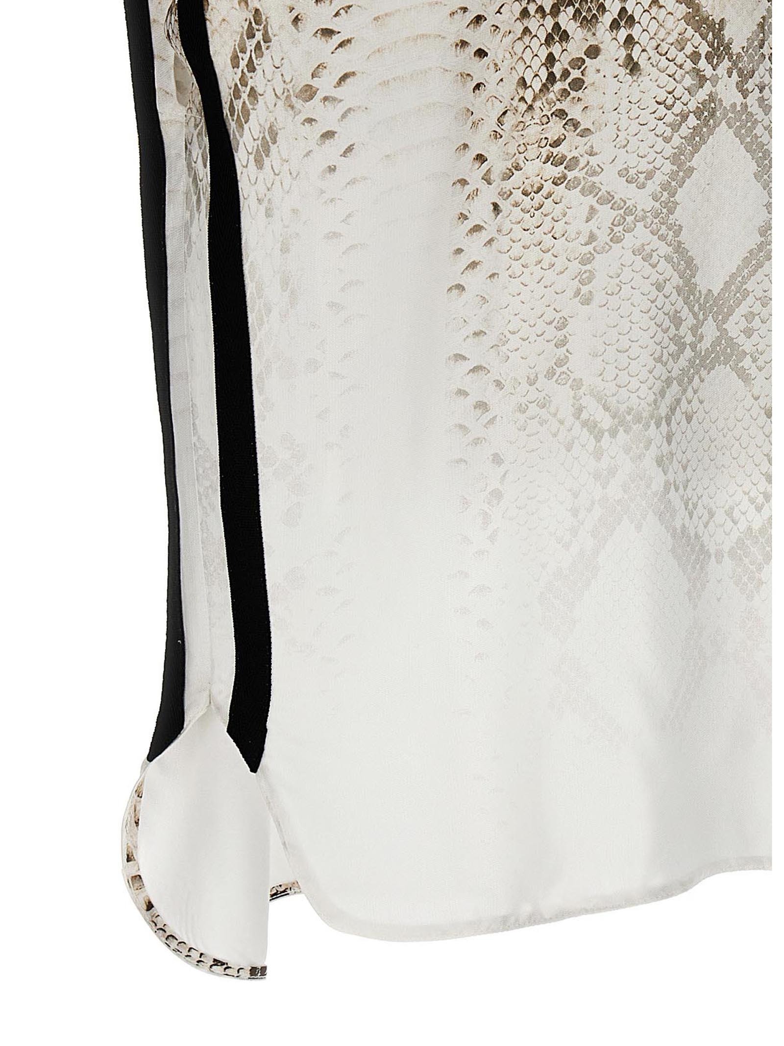 Nude Sleeveless T-shirt With Round Neck In White