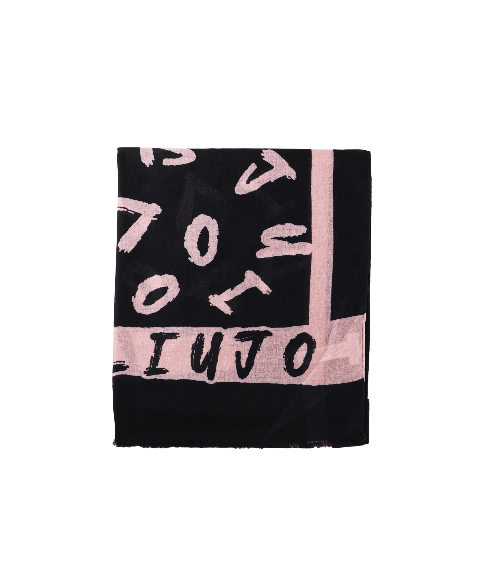 Liu •jo Logo Printed Scarf In Brown