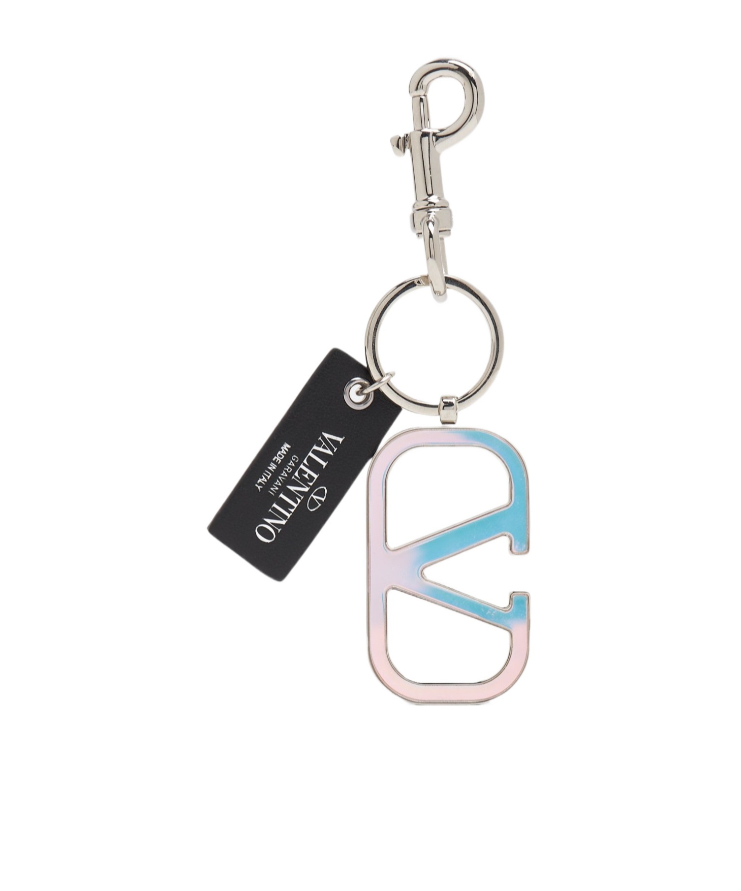 Valentino Vlogo Keyring In Black