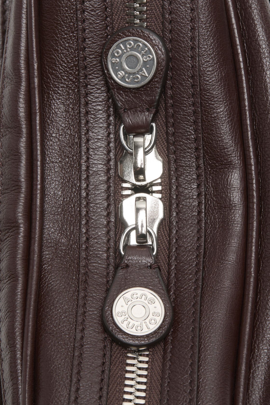 Acne Studios Camero Party Key-charm Leather Shoulder Bag In Brown