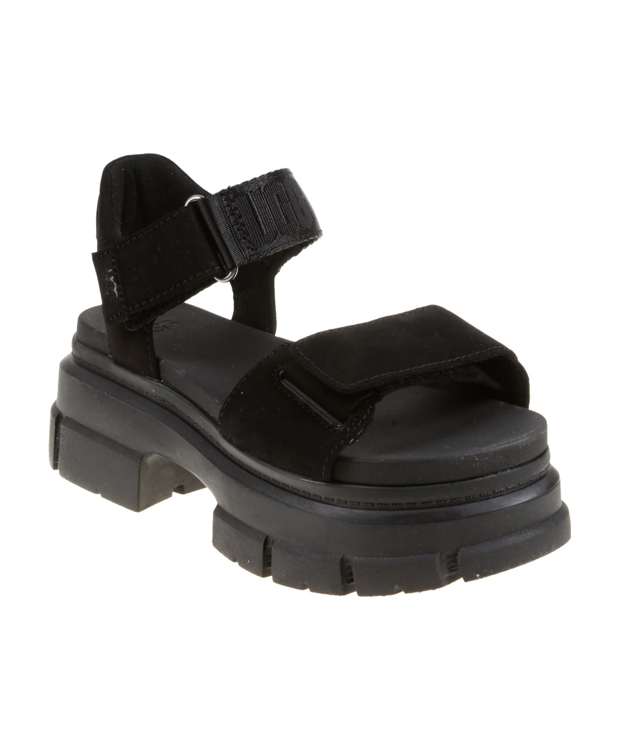 Ugg Logo Sandals In Black