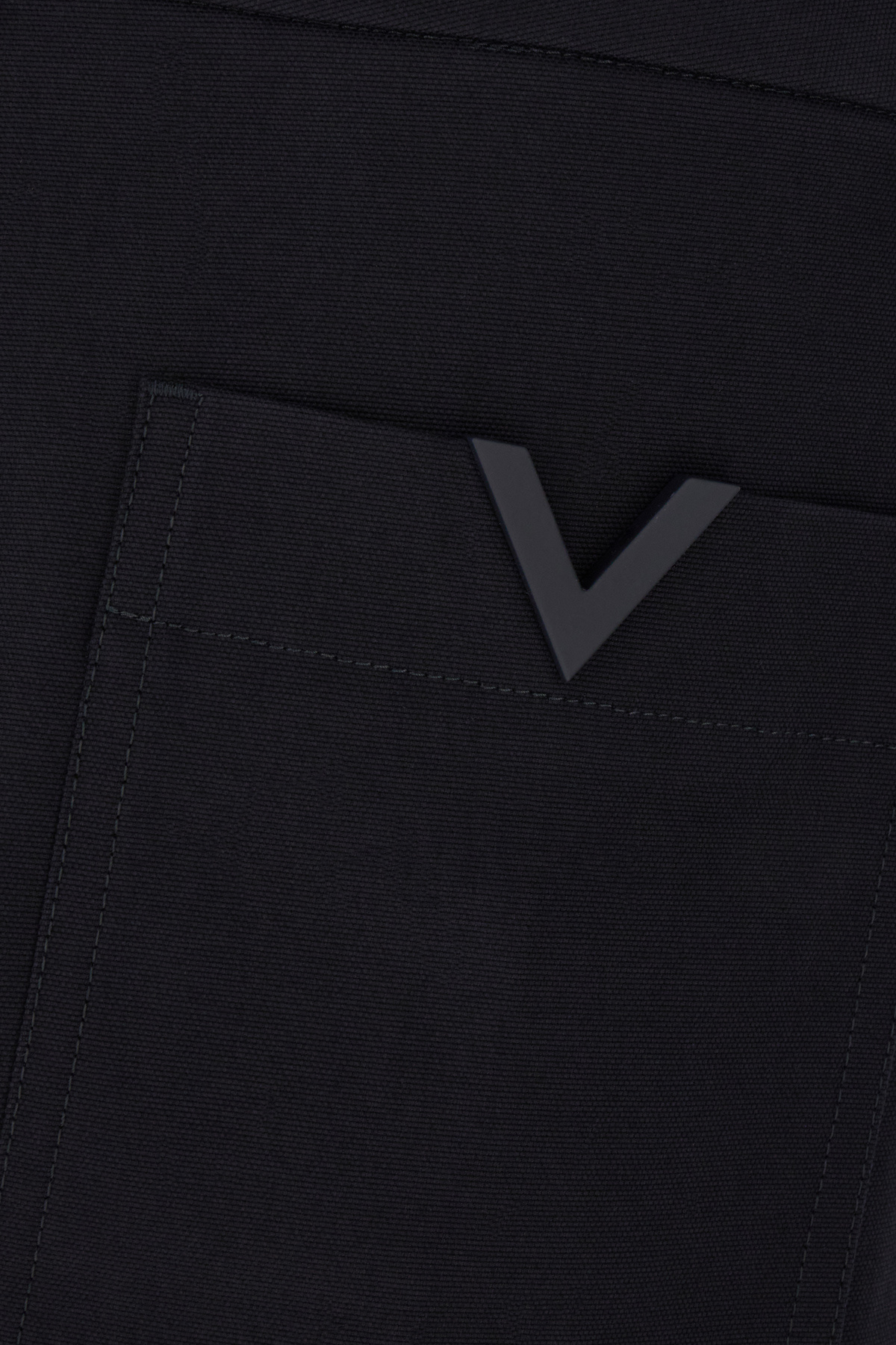 Valentino Tailored Stretch-cotton Chino Shorts In Black