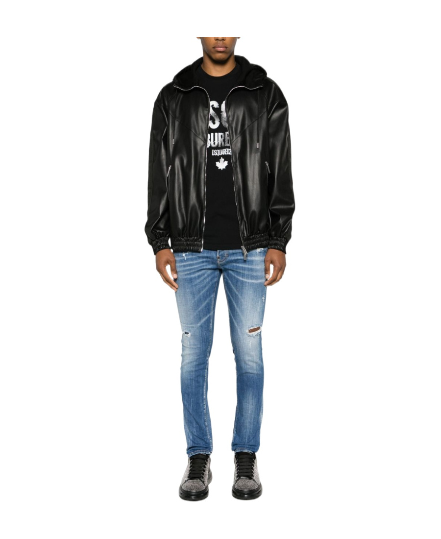 Dsquared2 Designer 5-pocket Navy Blue Jeans For Men In Blue