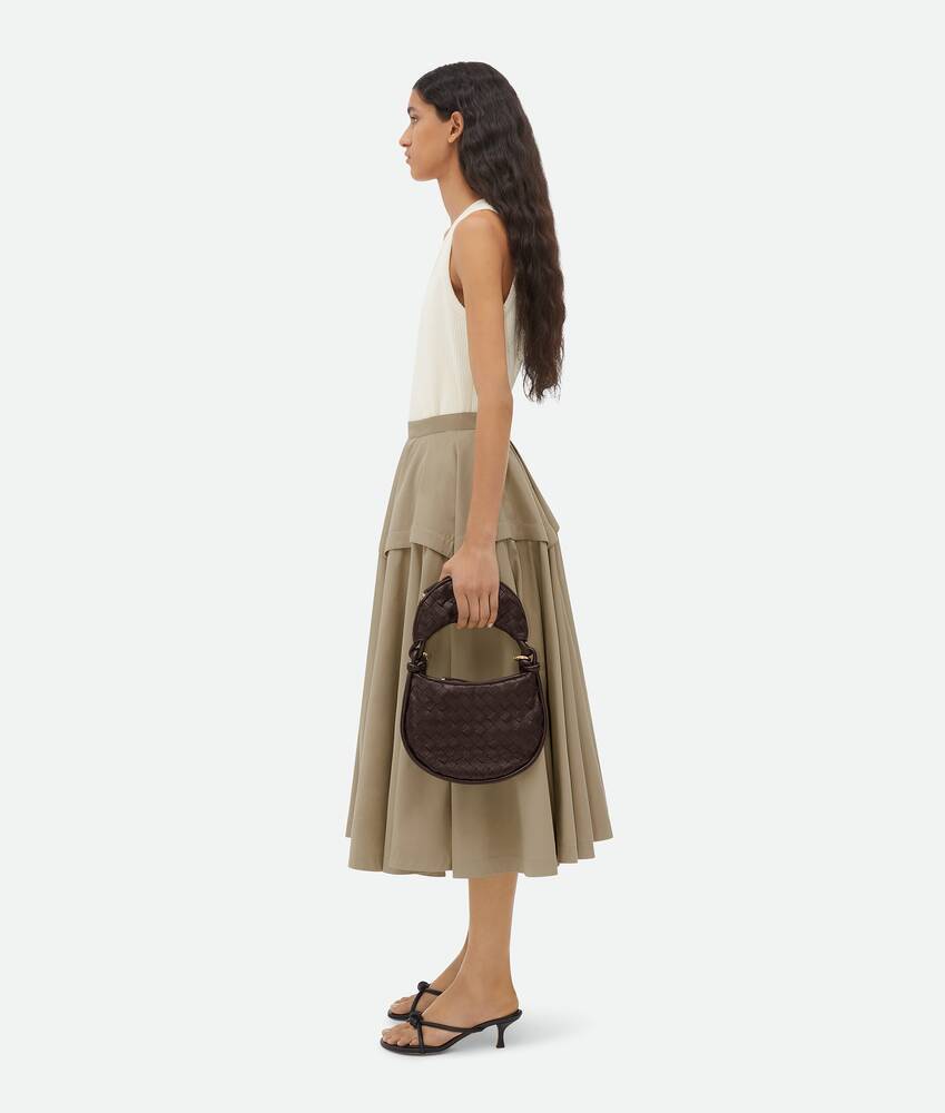 Bottega Veneta Brown Small Gemelli Shoulder Bag In Brown