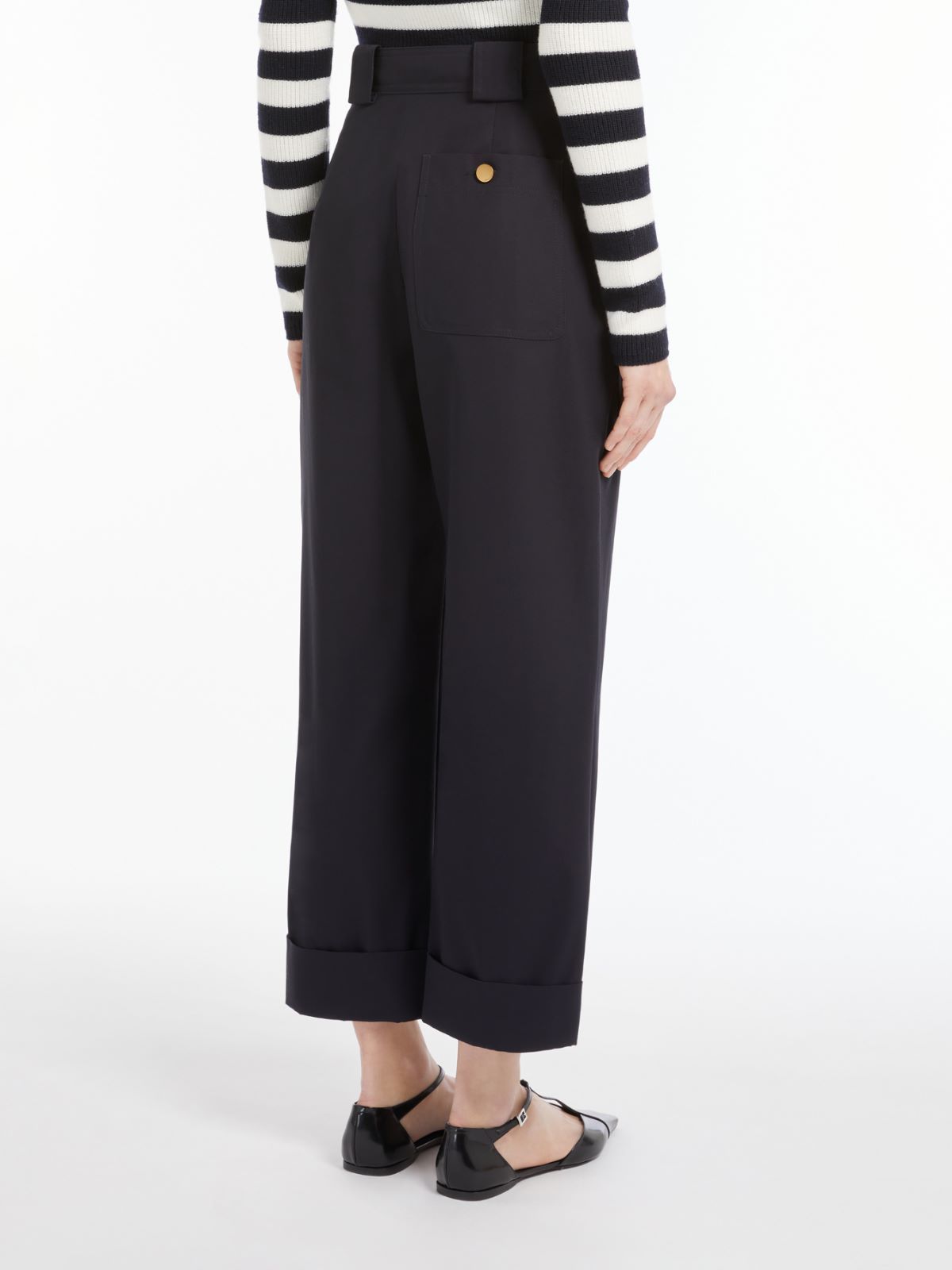 Max Mara Belt-loop Casual Pants In Black