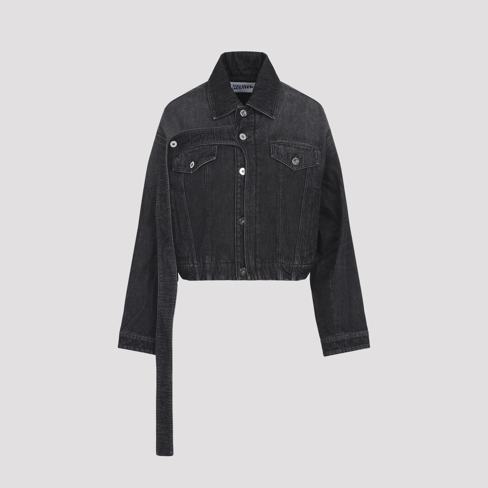 Jean Paul Gaultier Oversized Denim Jacket Women In Black