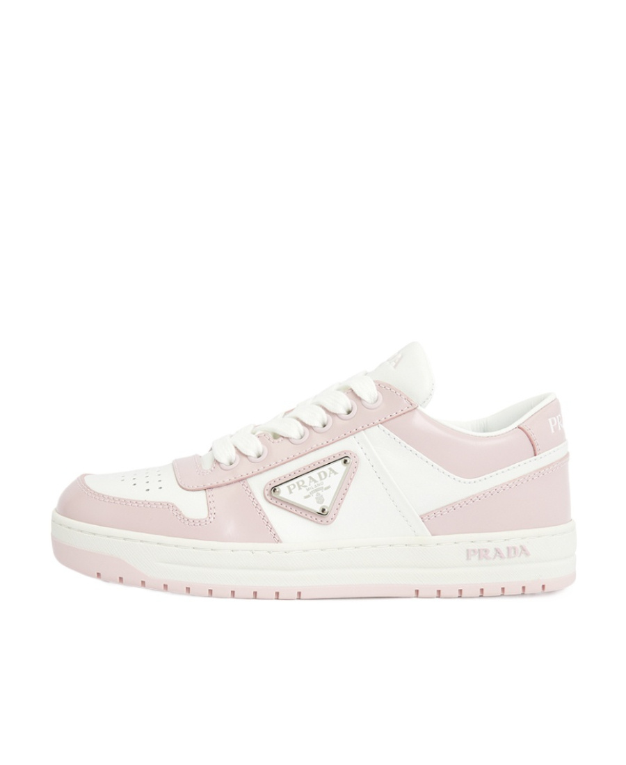 Prada Logo Pasted Casual Sports Shoes In White