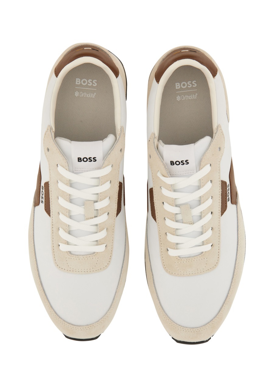 Hugo Boss Lace-up Low-top Casual Shoes In Multi