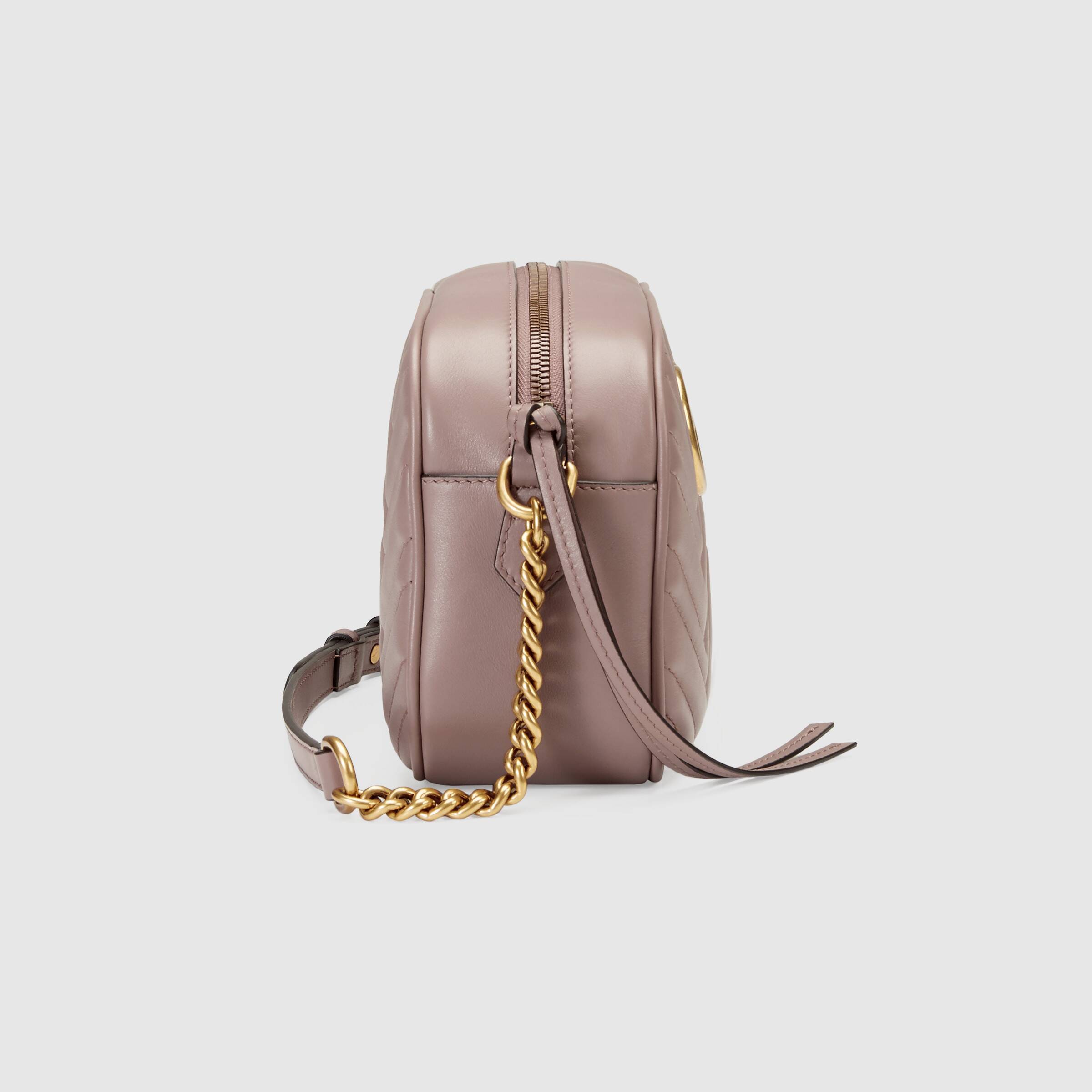 Gucci Gg Marmont Small Crossbody Bag In Pink