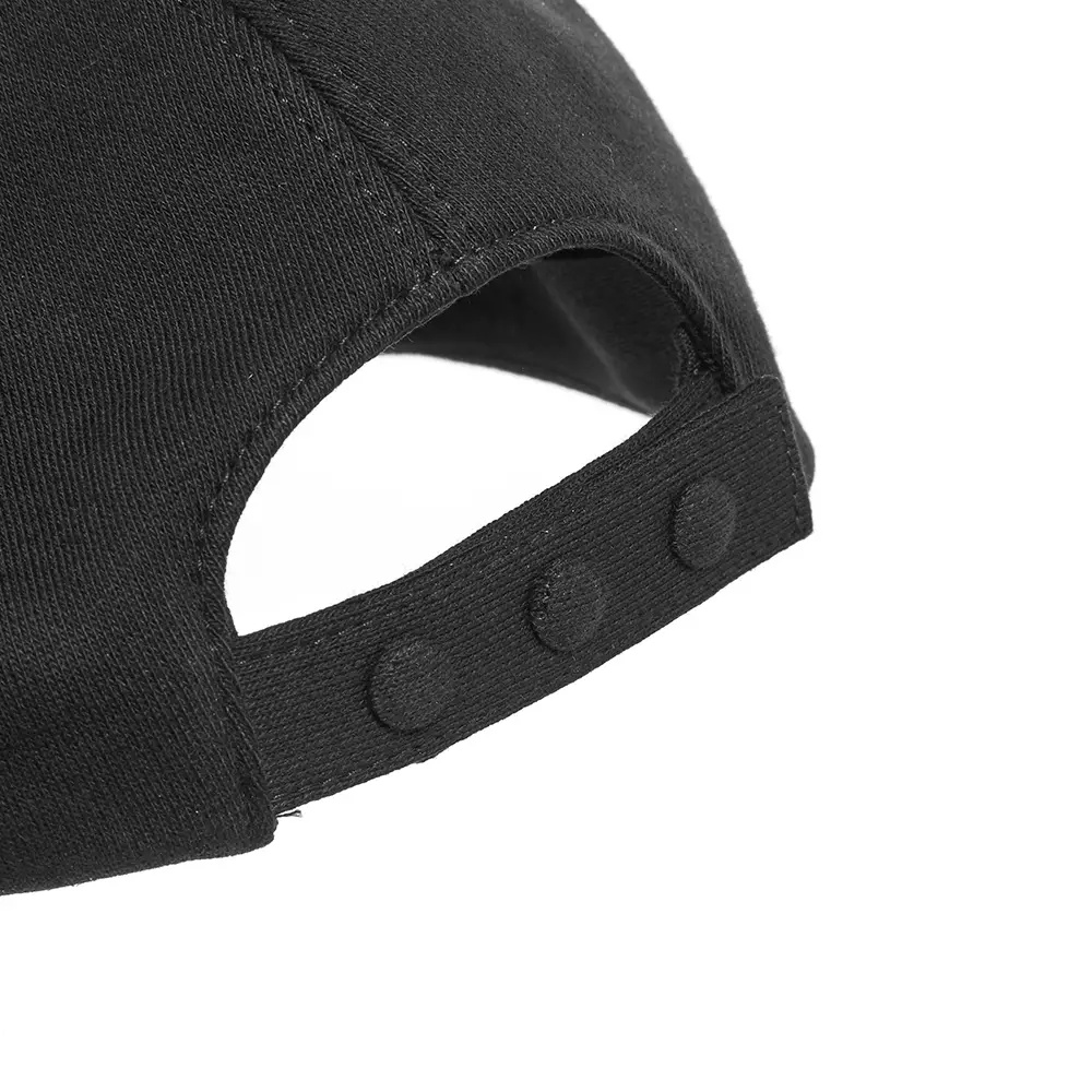 Burberry Monogram Embroidered Baseball Cap In Black