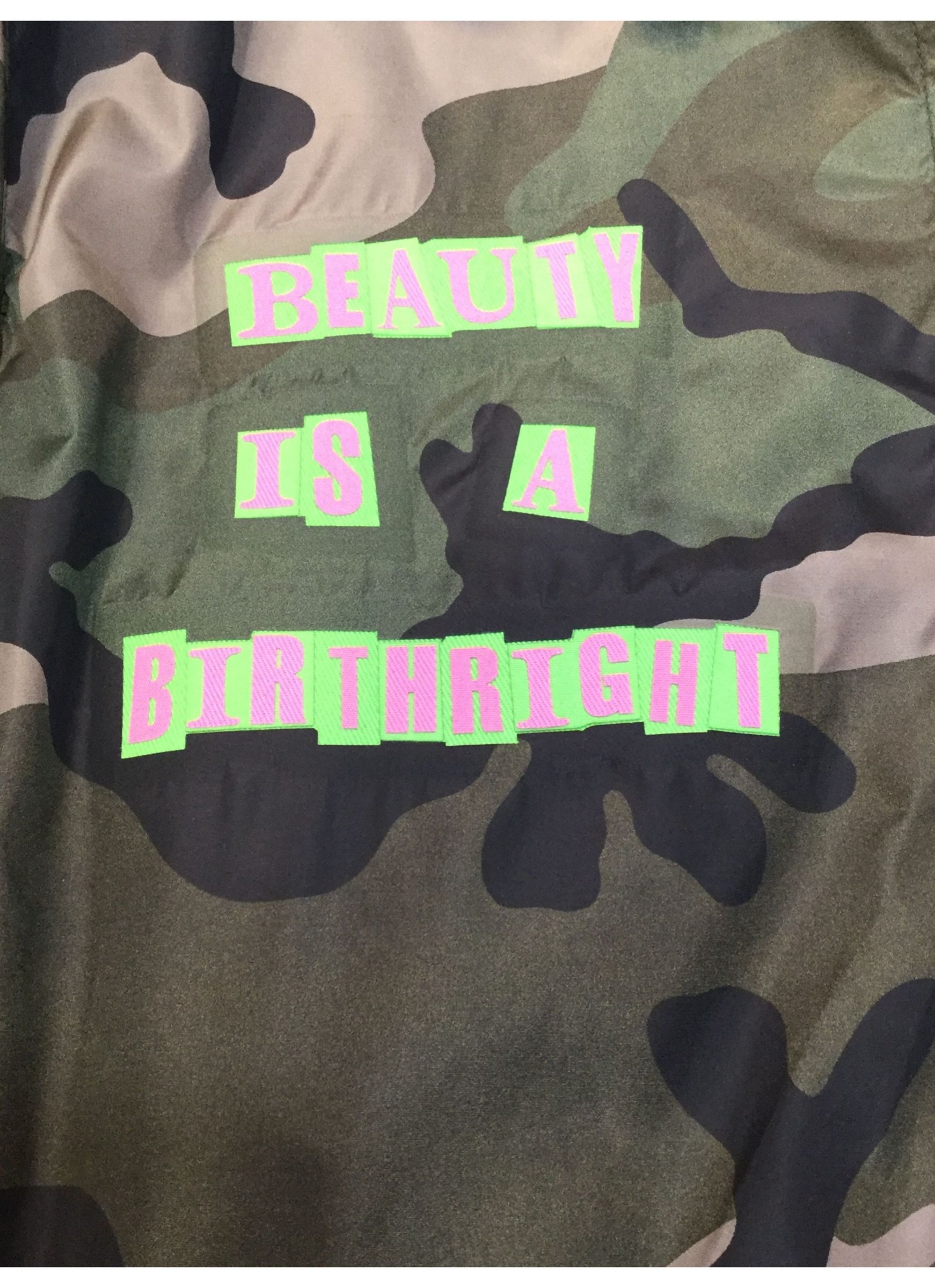 Valentino Camouflage With Hat Casual Jacket In Black