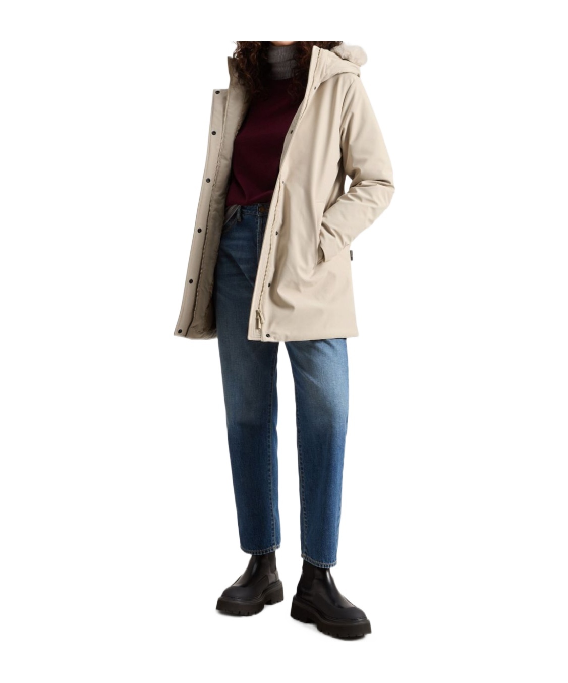 Woolrich Firth Parka In Nude