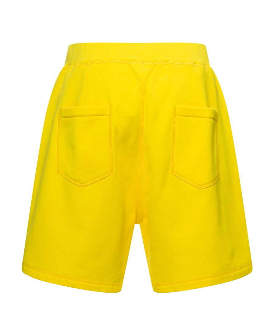 Shop Dsquared2 Logo-print Track Shorts In Yellow