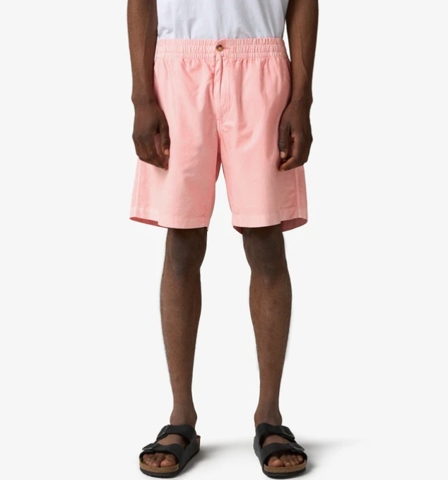 Polo Ralph Lauren Mens Drawstring Regular-fit Cotton-poplin Shorts Rose Xl In Pink